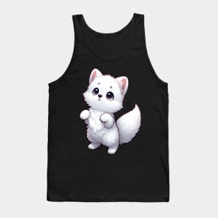 Cute Arctic Fox Ice Cold Elegance Tank Top